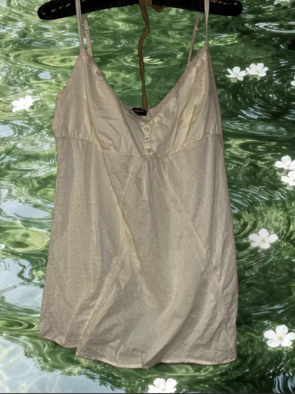 Cosabella Lace-Trimmed Swiss Dot Cami Top